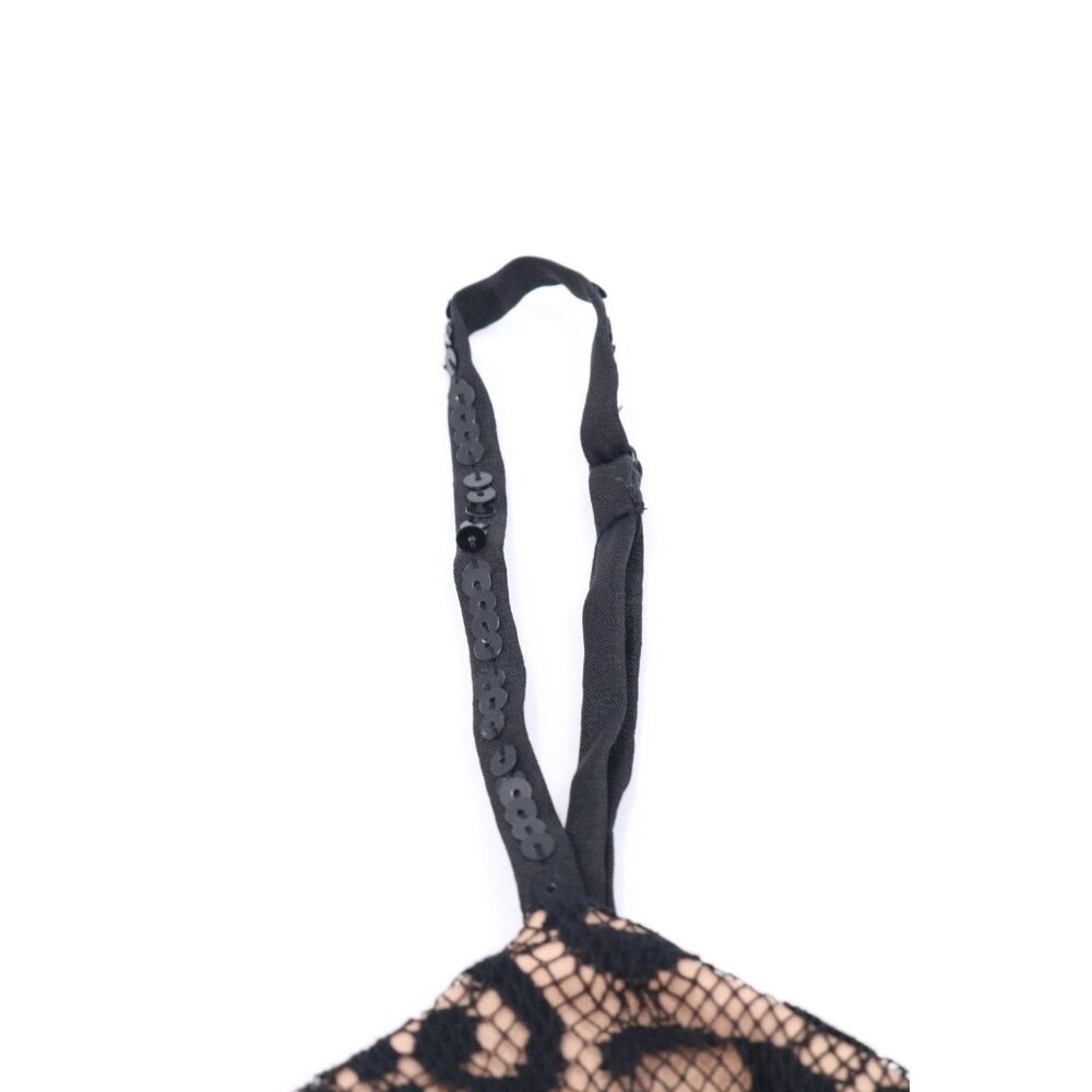 MixIt Dress Women 14 Black Lace Overlay Cocktail Bead Sequin Halter VTG New Tags - Picture 6 of 11